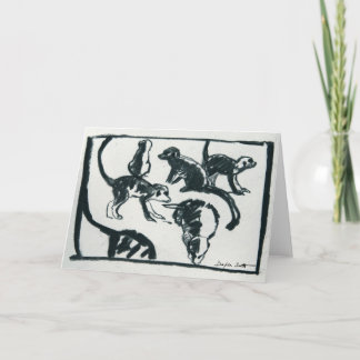 Cartão Meerkat pups - Art card