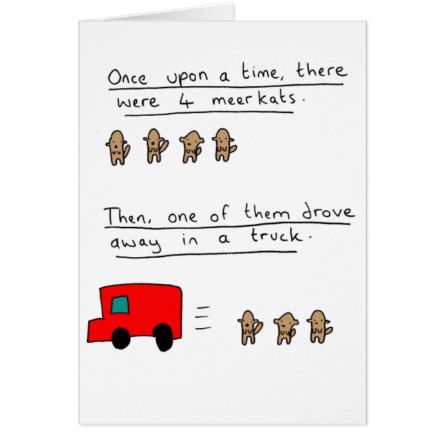 Cartão Meerkats (Frente)