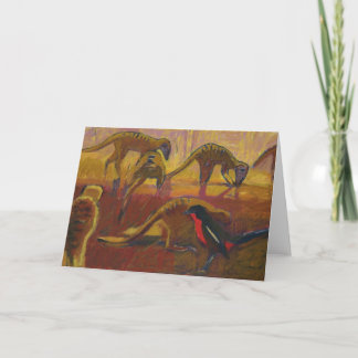 Cartão Meerkats and shrike - Card