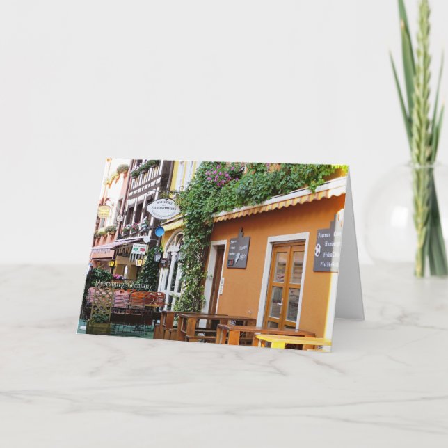 Cartão Meersburg, Alemanha, foto pitoresca (Frente)