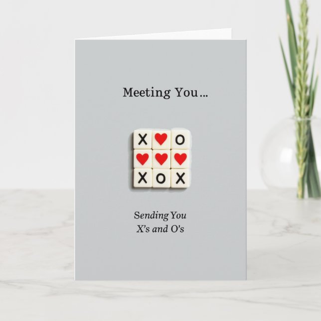 Cartão Meeting You Xoxo Card (Frente)
