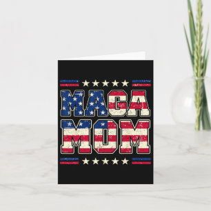 Cartão Mega Mãe Patriótica Eua Mama Trump 2024 Vintage St