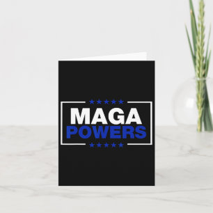 Cartão Mega Powers Funny Patriotic Trump Presidente 47 Eu