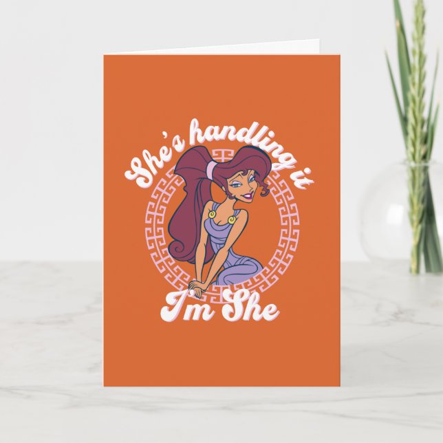 Cartão Megara - She's Handling It, I'm She Card (Frente)