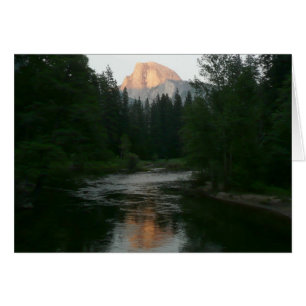 Cartão Meia Dome Sunset no Parque Nacional de Yosemite