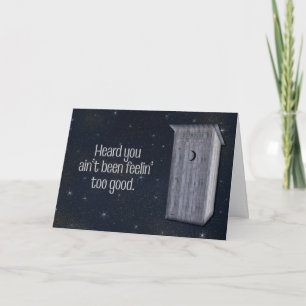 Cartão Meia-Noite Outhouny Engraçado Fica Bem