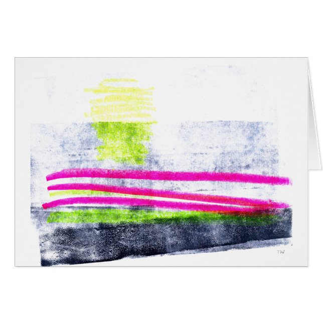 Cartão Meia-noite tropical (Frente Horizontal)