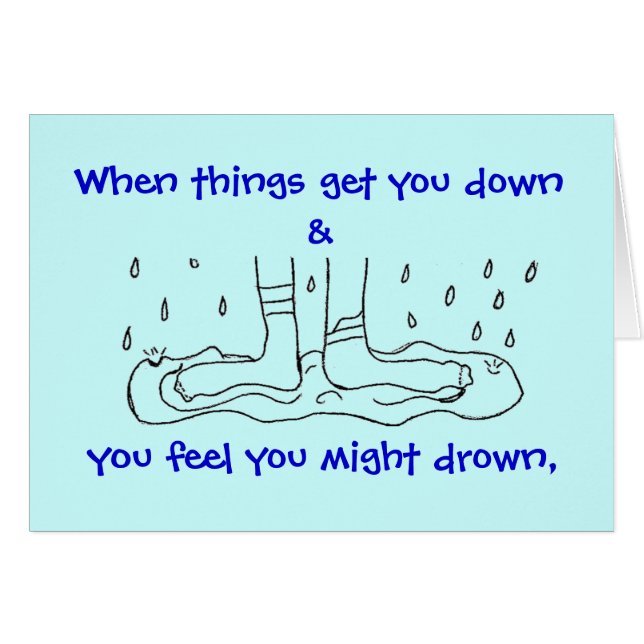 Cartão - meias molhadas (Frente Horizontal)