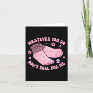 Cartão Meias não-deslizantes não caem para mim Nurs PCT C