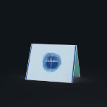 Cartão Meio Menorah<br><div class="desc">velas para hanukkah</div>