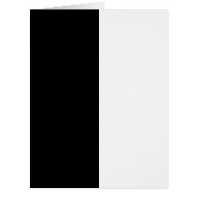 Cartão Meio Preto E Meia Faixa Branca (Frente)