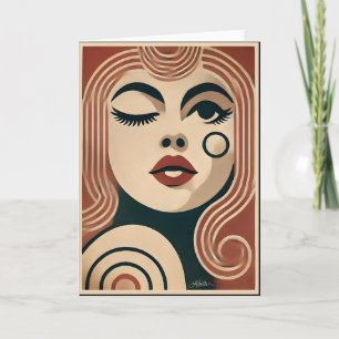 Cartão Meio século Arte Moderna O Ponto de Beleza