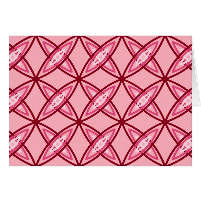 Cartão Meio século atômico moderno - Rosa Balé (Frente horizontal)