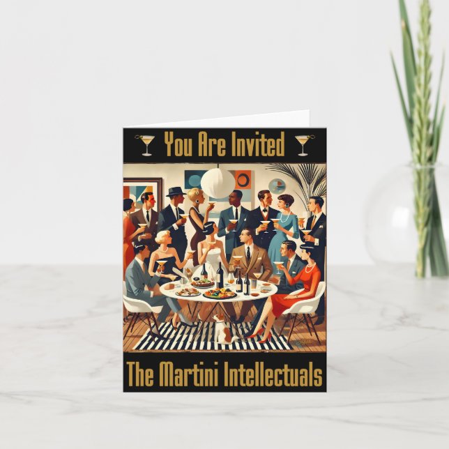 Cartão Meio século Moderno dos intelectuais Martini (Frente)