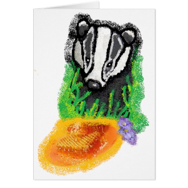 Cartão Mel Badger (Frente)