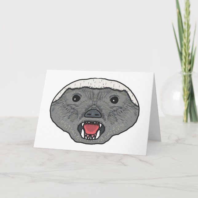 Cartão Mel Badger (Frente)