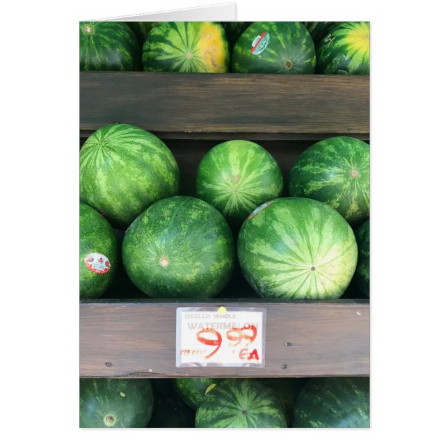 Cartão Melancias para venda, Fruta (Frente)