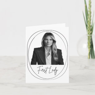 Cartão Melania Trump 2025 Foto de Inauguração da Primeira