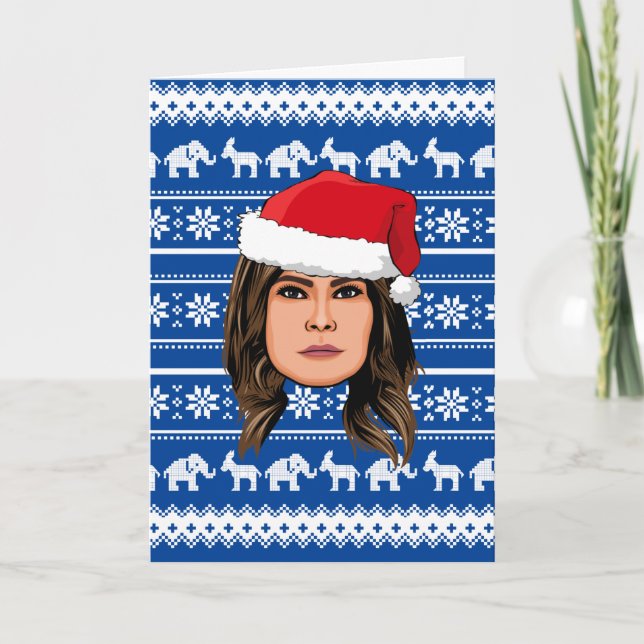 Cartão MELANIA TRUMP Christmas (Frente)