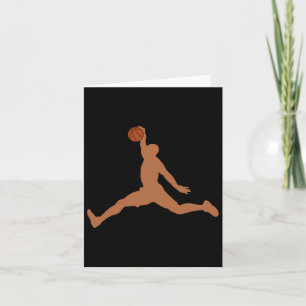 Cartão Melanin Bysketbyll Player Dunk Black History Mês