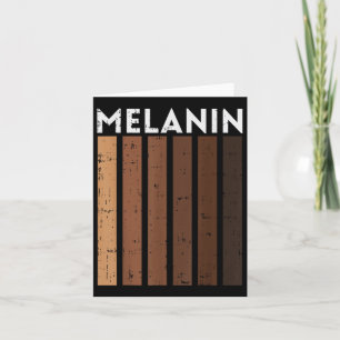 Cartão Melanin Shades Black Lives História do Orgulho Afr