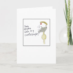 Cartão Melão Cantalupo Ilustrado Desaparecido