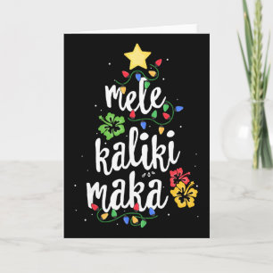 Cartão Mele Kalikimaka Para Mulheres Havaianas Havaí Nata