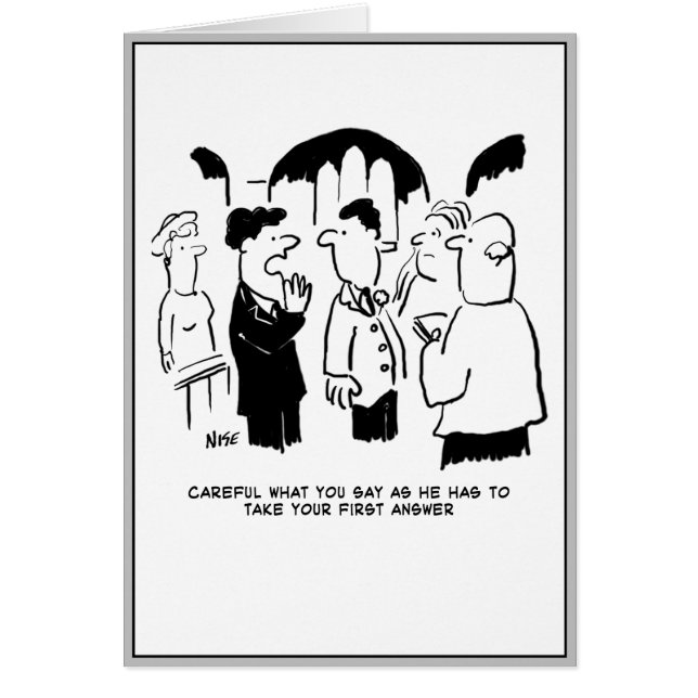 Cartão Melhor Advertência para Bridegroom (Frente)