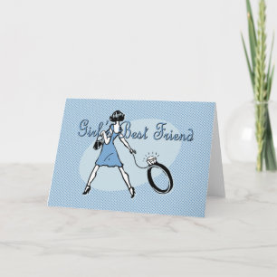 Cartão Melhor Amiga da Rapariga