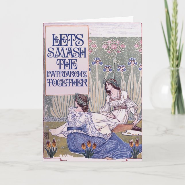 Cartão Melhor Amigo Feminista (Frente)