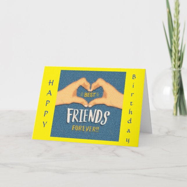 CARTÃO **MELHOR AMIGO** UMA ESPÉCIE DESEJA NO SEU ANIVERS (Frente)