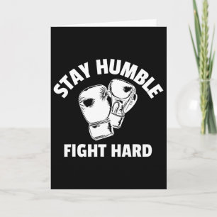 Cartão Melhor Arte de Boxe Para Crianças Homens Mulheres