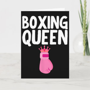 Cartão Melhor Arte de Boxe Para Luvas de Boxe de Mulheres