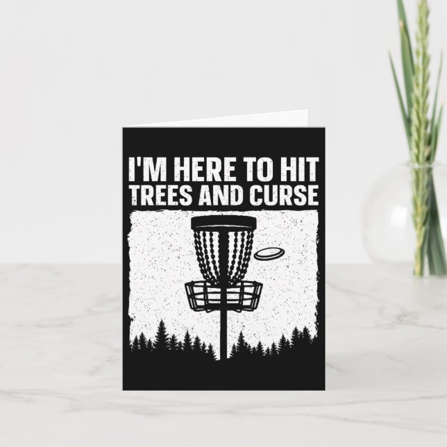 Cartão Melhor Arte De Golfe De Disco Para Homens Mulheres (Frente)