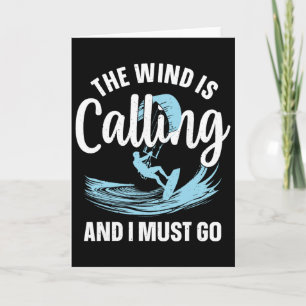 Cartão Melhor Arte de Kitesurfing Para Homens Mulheres Ki
