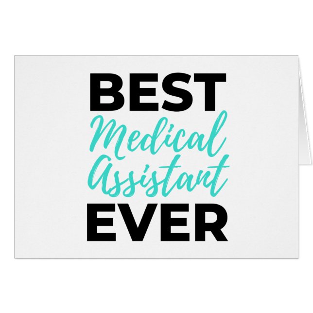 Cartão Melhor Assistente Médico Ever 2 (Frente Horizontal)
