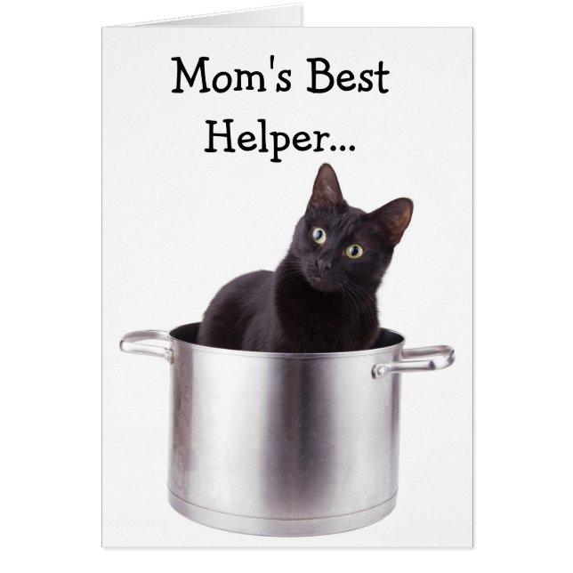 Cartão Melhor Auxiliar de mães... (Frente)