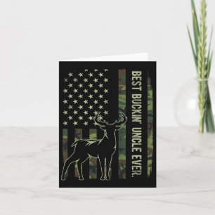 Cartão Melhor Buckin do Tio Ever Camo, Bandeira Americana