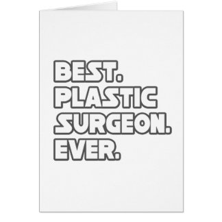 Cartão Melhor Cirurgião Plástico de Sempre