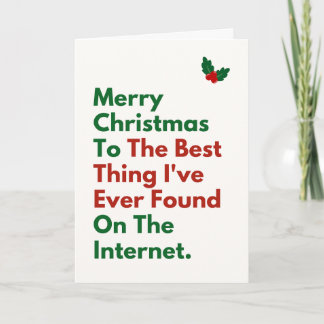 Cartão Melhor Coisa que Encontrei na Internet Natal Diver