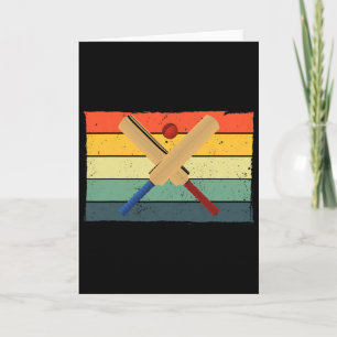 Cartão Melhor Design de Críquete para Homens Mulheres Esp