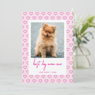 Cartão Melhor Dia de as mães Fotográfico de Cachorros Mãe