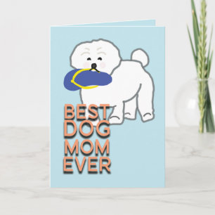 Cartão Melhor Dia de as mães Ilustrado Da Mãe De Cachorro