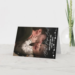 Cartão Melhor Dia de os pais de Fotografia de Papa Nunca