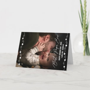 Cartão Melhor Dia de os pais de Fotografia de Papa Nunca