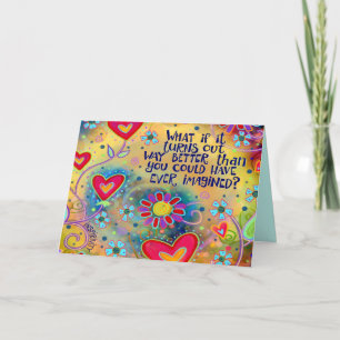 Cartão "Melhor do que o esperado"