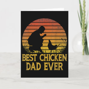 Cartão Melhor Frango Papai de Todos os Tempos Frango Papa
