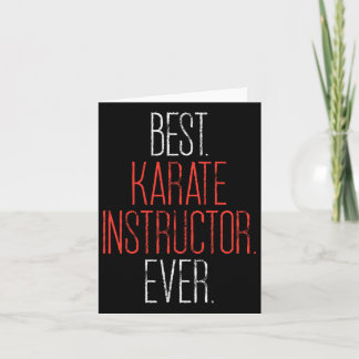 Cartão Melhor Instrutor de Karate Professor de Artes Marc