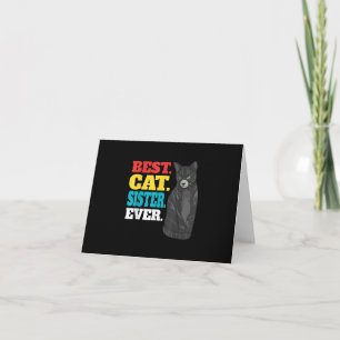 Cartão Melhor Irmã Gato Nunca Amantes De Gato De Gato
