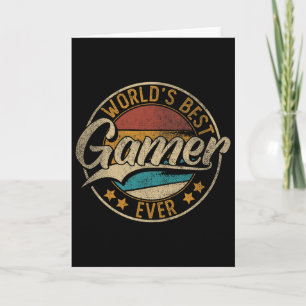 Cartão Melhor Jogo de Gamer do Mundo Para Rapazes